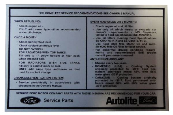 Rubber The Right Way - Service Specification Decal