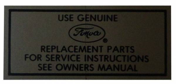 Rubber The Right Way - Air Cleaner Service Decal