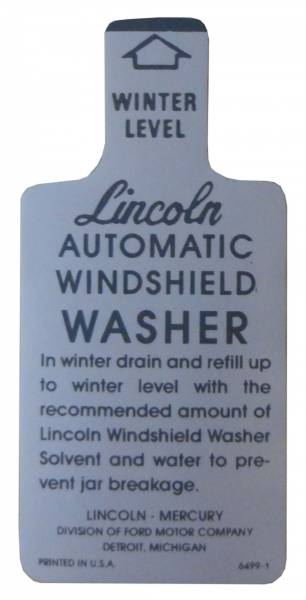 Rubber The Right Way - Windshield Washer Bottle Lid Decal