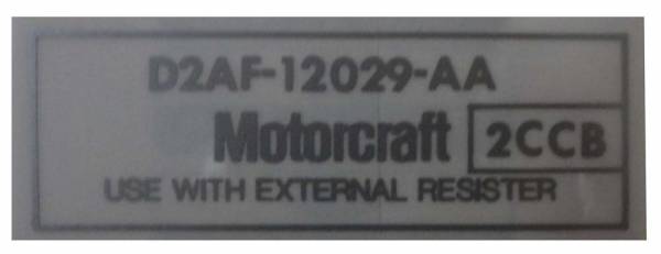 Rubber The Right Way - Motorcraft Coil Decal