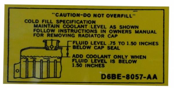 Rubber The Right Way - Radiator Caution Decal