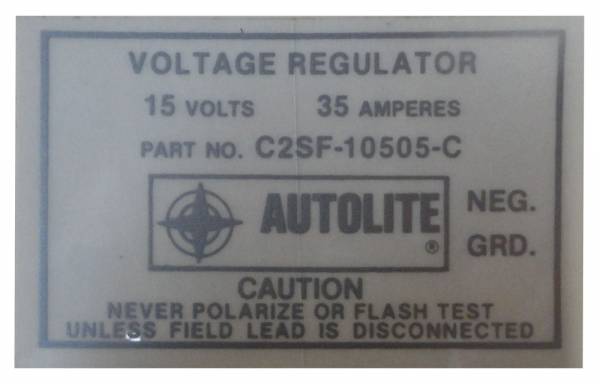 Rubber The Right Way - Voltage Regulator Decal