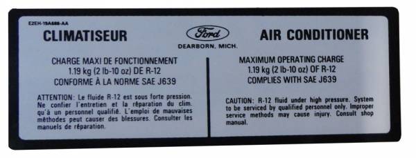 Rubber The Right Way - Climatiseur AC Compressor Charge Decal