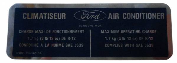 Rubber The Right Way - Climatiseur AC Compressor Charge Decal