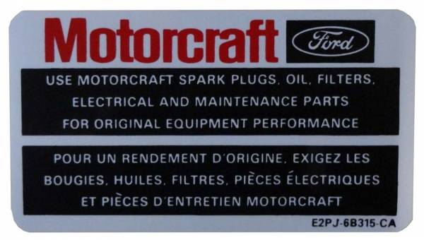 Rubber The Right Way - Motorcraft Parts Decal