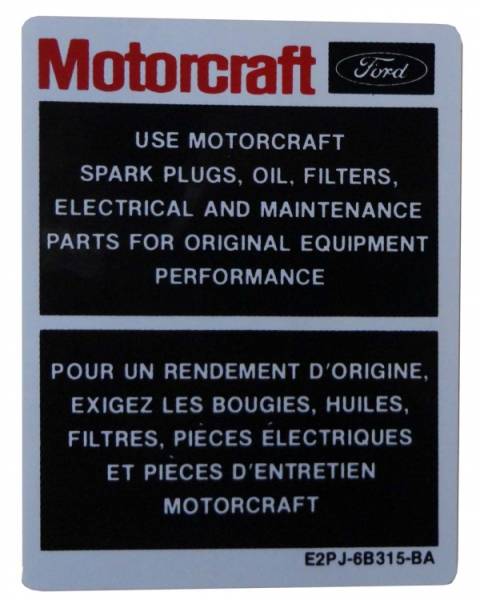 Rubber The Right Way - Motorcraft Parts Decal