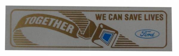 Rubber The Right Way - Seat Belt Window Decal