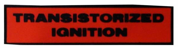 Rubber The Right Way - Transistorized Ignition Distributor Decal