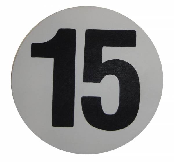 Rubber The Right Way - Assembly Line Production Day Window Sticker - "15"