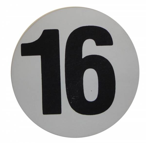 Rubber The Right Way - Assembly Line Production Day Window Sticker - "16"