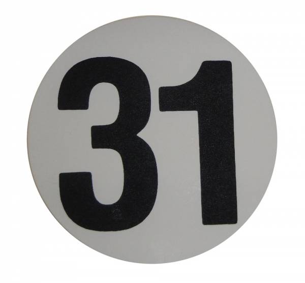 Rubber The Right Way - Assembly Line Production Day Window Sticker - "31"