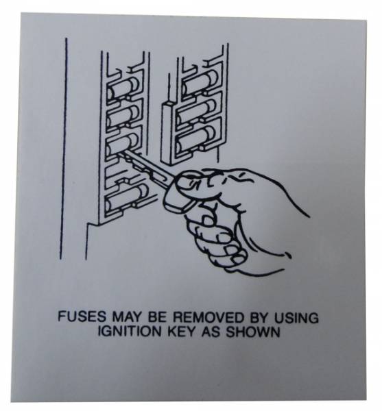 Rubber The Right Way - Power Box Fuse Removal Decal