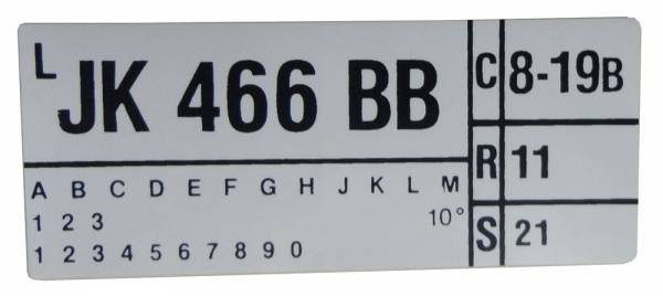 Rubber The Right Way - 460 Automatic Transmission Engine Code Decal