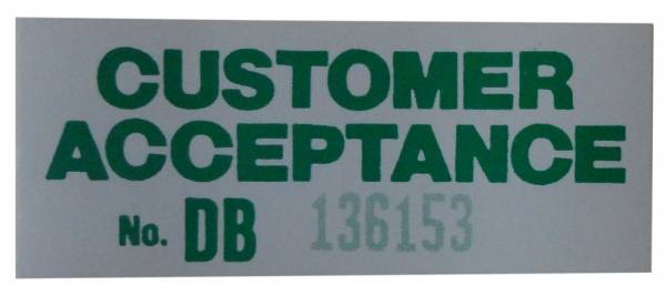 Rubber The Right Way - Customer Acceptance Window Decal