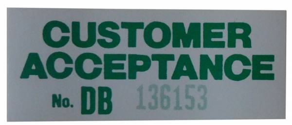 Rubber The Right Way - Customer Acceptance Window Decal