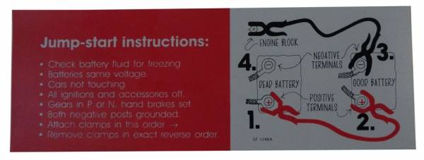 Rubber The Right Way - Jump Start Instructions Decal