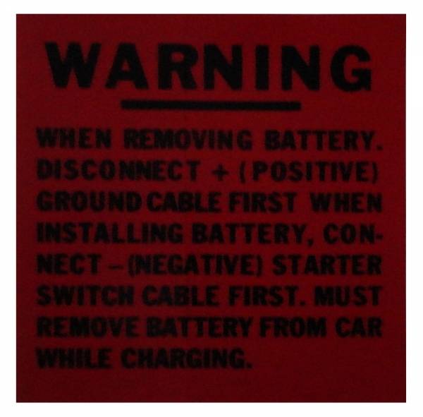 Rubber The Right Way - Battery Tray Cover Decal