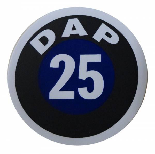 Rubber The Right Way - Assembly Line Production Day Window Sticker - "25"