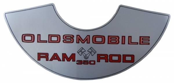 Rubber The Right Way - "Ram Rod 350" Air Cleaner Decal