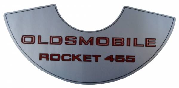 Rubber The Right Way - "Rocket 455" Air Cleaner Decal
