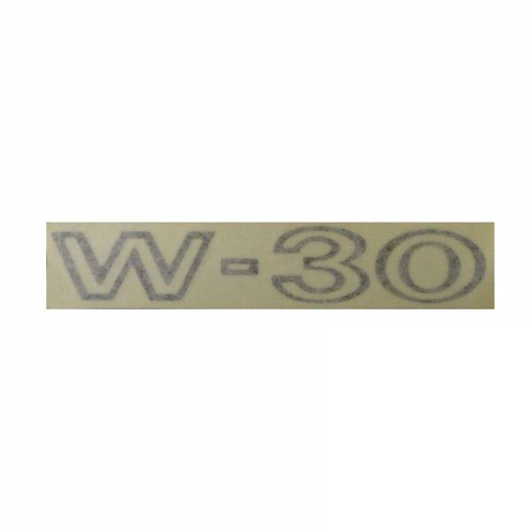 Rubber The Right Way - "W-30" Fender Decal (Black)