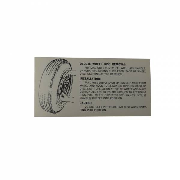 Rubber The Right Way - Wheel Disc Removal Instructions Decal
