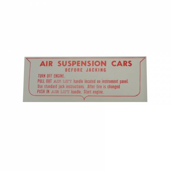 Rubber The Right Way - Air Suspension Instructions Decal