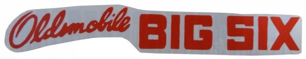 Rubber The Right Way - "Olds Big Six" Air Cleaner Decal
