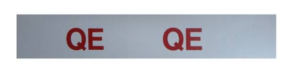 Rubber The Right Way - "QE" Engine Code Decal