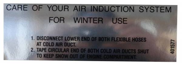 Rubber The Right Way - Ram Air Care Instructions Decal