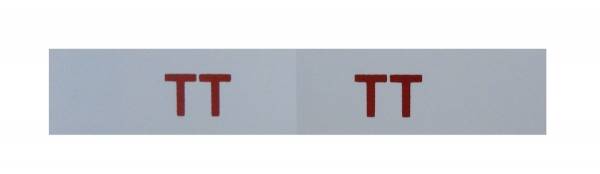 Rubber The Right Way - "TT" Engine Code Decal