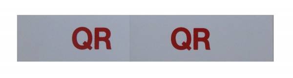 Rubber The Right Way - "QR" Engine Code Decal