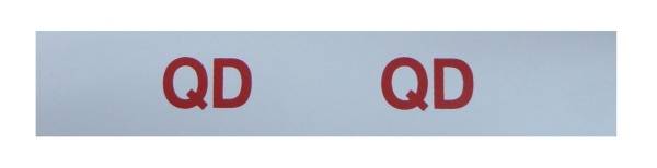 Rubber The Right Way - "QD" Engine Code Decal