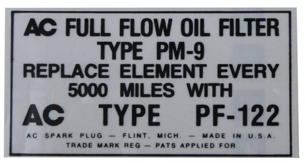 Rubber The Right Way - Oil Filter Canister Decal