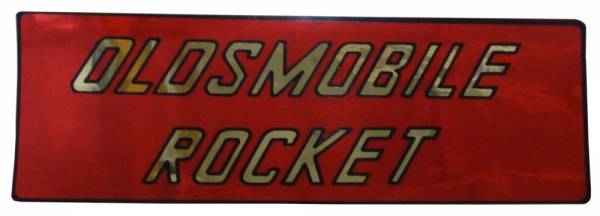 Rubber The Right Way - "Oldsmobile Rocket" Air Cleaner Decal