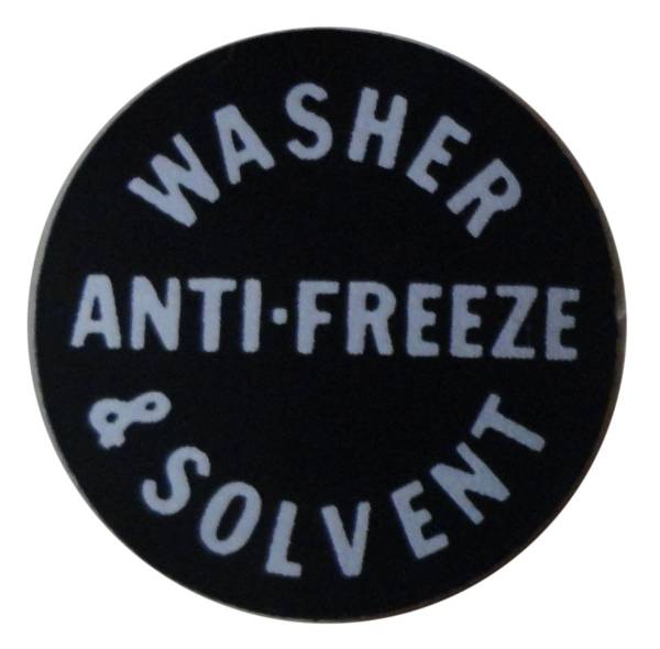 Rubber The Right Way - Windshield Washer Bottle Cap Decal