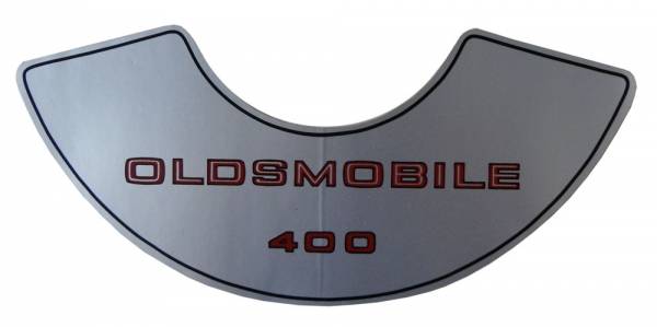 Rubber The Right Way - "Oldsmobile 400" Air Cleaner Decal
