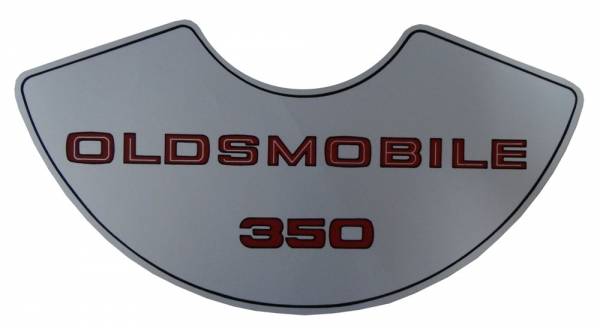 Rubber The Right Way - "Oldsmobile 350" Air Cleaner Decal