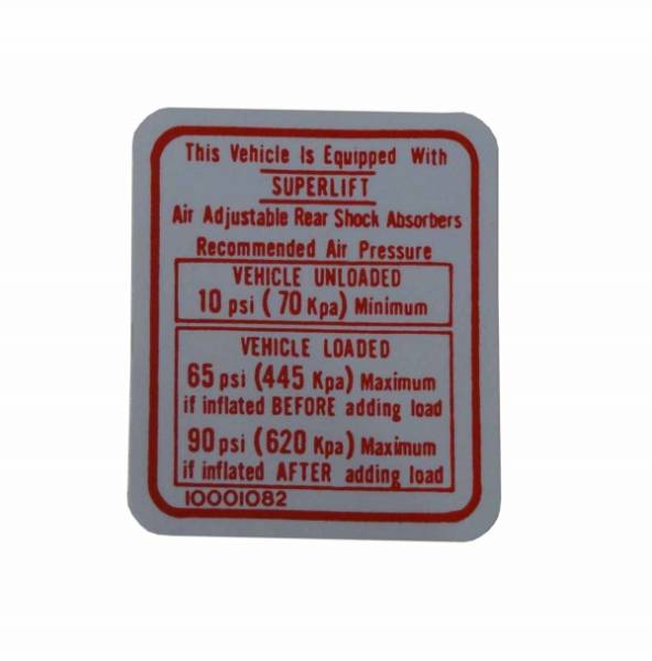 Rubber The Right Way - Super Lift Instructions Decal - On Sun Visor