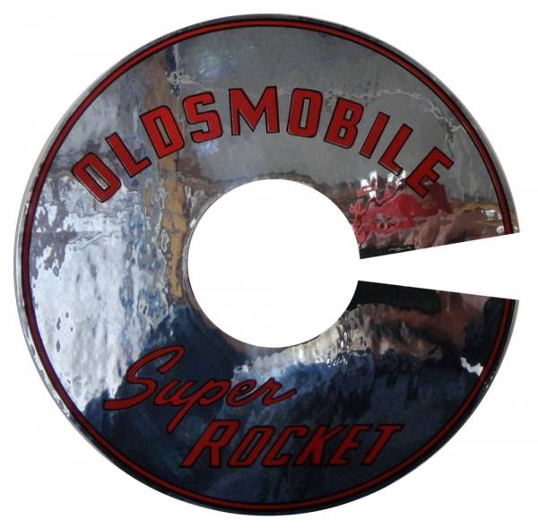 Rubber The Right Way - "Oldsmobile Super Rocket" Air Cleaner Decal - 7-1/2"