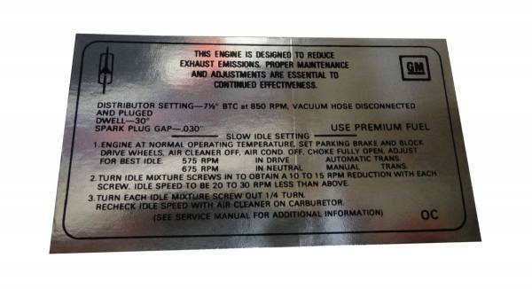 Rubber The Right Way - Emission Decal - 400-4V & 455-4V