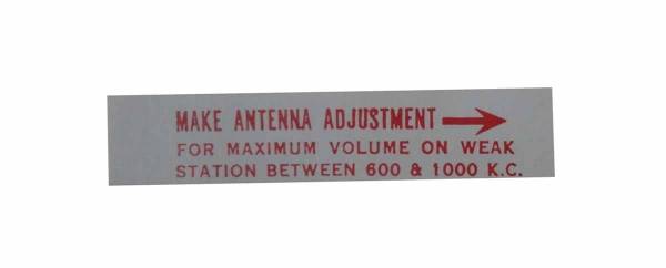 Rubber The Right Way - Radio Antenna Instructions Tag
