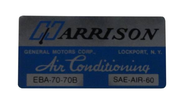Rubber The Right Way - Harrison AC Evaporator Box Decal