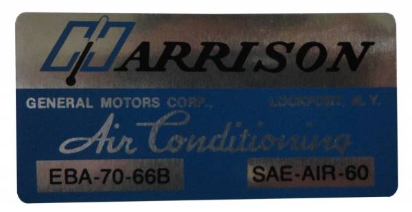Rubber The Right Way - Harrison AC Evaporator Box Decal