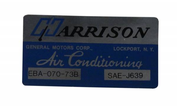 Rubber The Right Way - Harrison AC Evaporator Box Decal