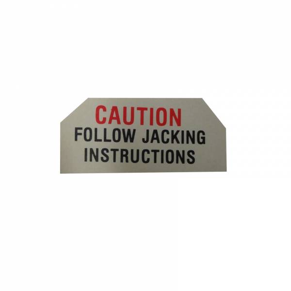 Rubber The Right Way - Jack Base "Caution" Tag