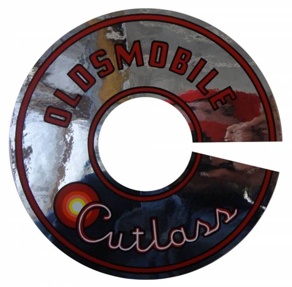 Rubber The Right Way - "Oldsmobile Cutlass" Air Cleaner Decal - 7-1/2"