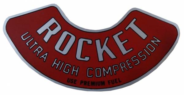 Rubber The Right Way - "Rocket Ultra High Compression" Decal