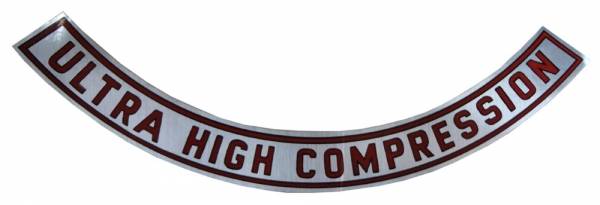 Rubber The Right Way - "Ultra High Compression" Air Cleaner Decal