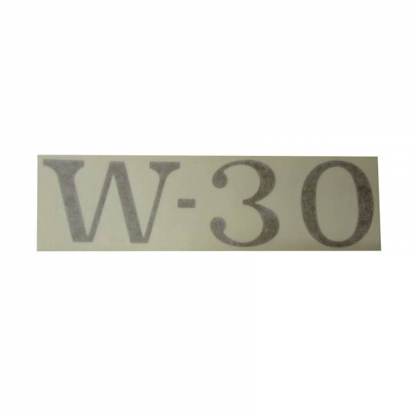 Rubber The Right Way - "W-30" Fender Decal